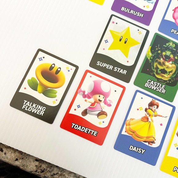 Super Mario Wonder Trading Card Lot of 10 MINT Castle Bowser Super Star - Picture 3 of 7